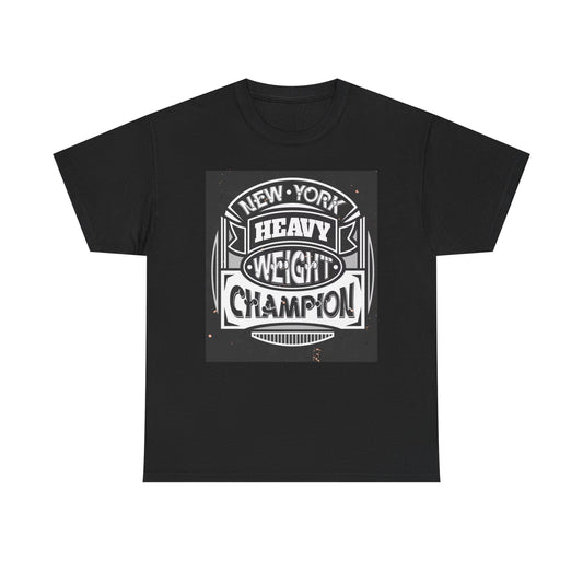 New York Heavyweight Champion Graphic T Shirt Unisex Heavy Cotton Tee