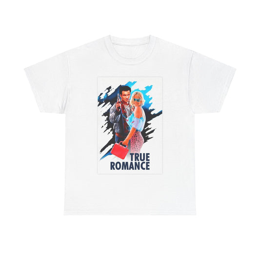 True Romance Shirt Retro Movie Poster 90s Film Unisex Heavy Cotton Tee
