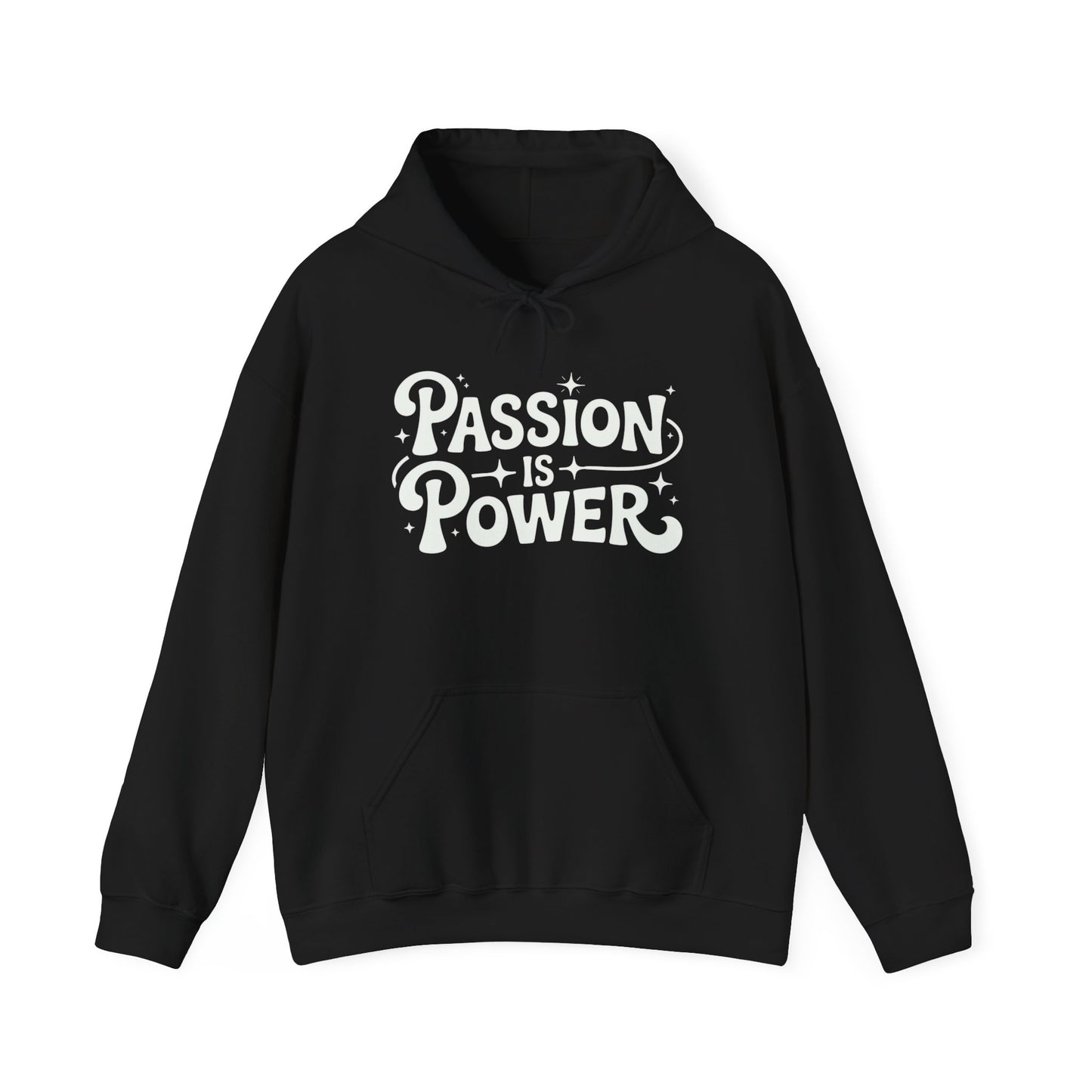 Passion Is Power Graphic Hoodie Unisex Heavy Blend™ Hooded Sweatshirt