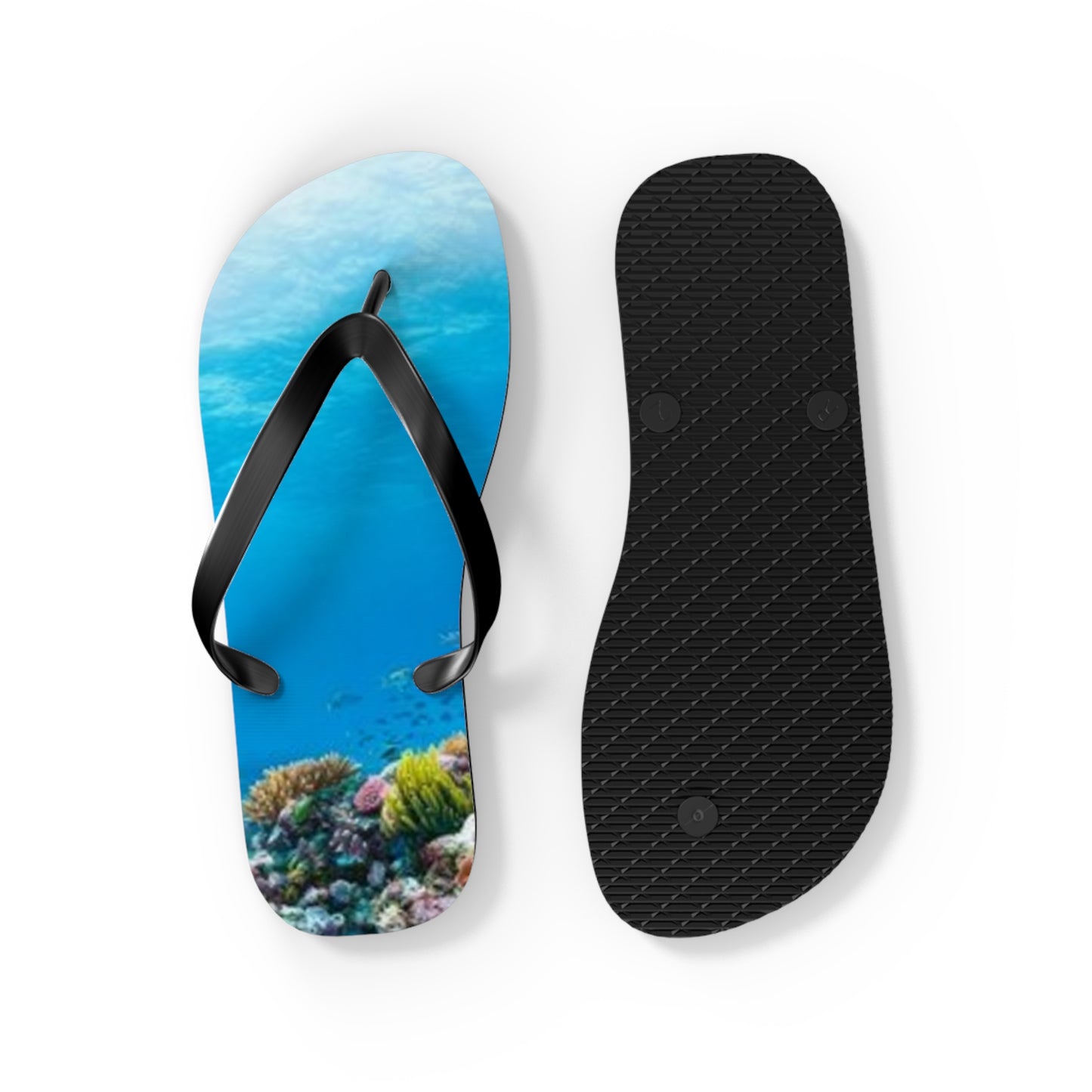 Ocean Underwater Summer Sandals, Beach Shoes, Vacation Flip Flops, Pool Slides