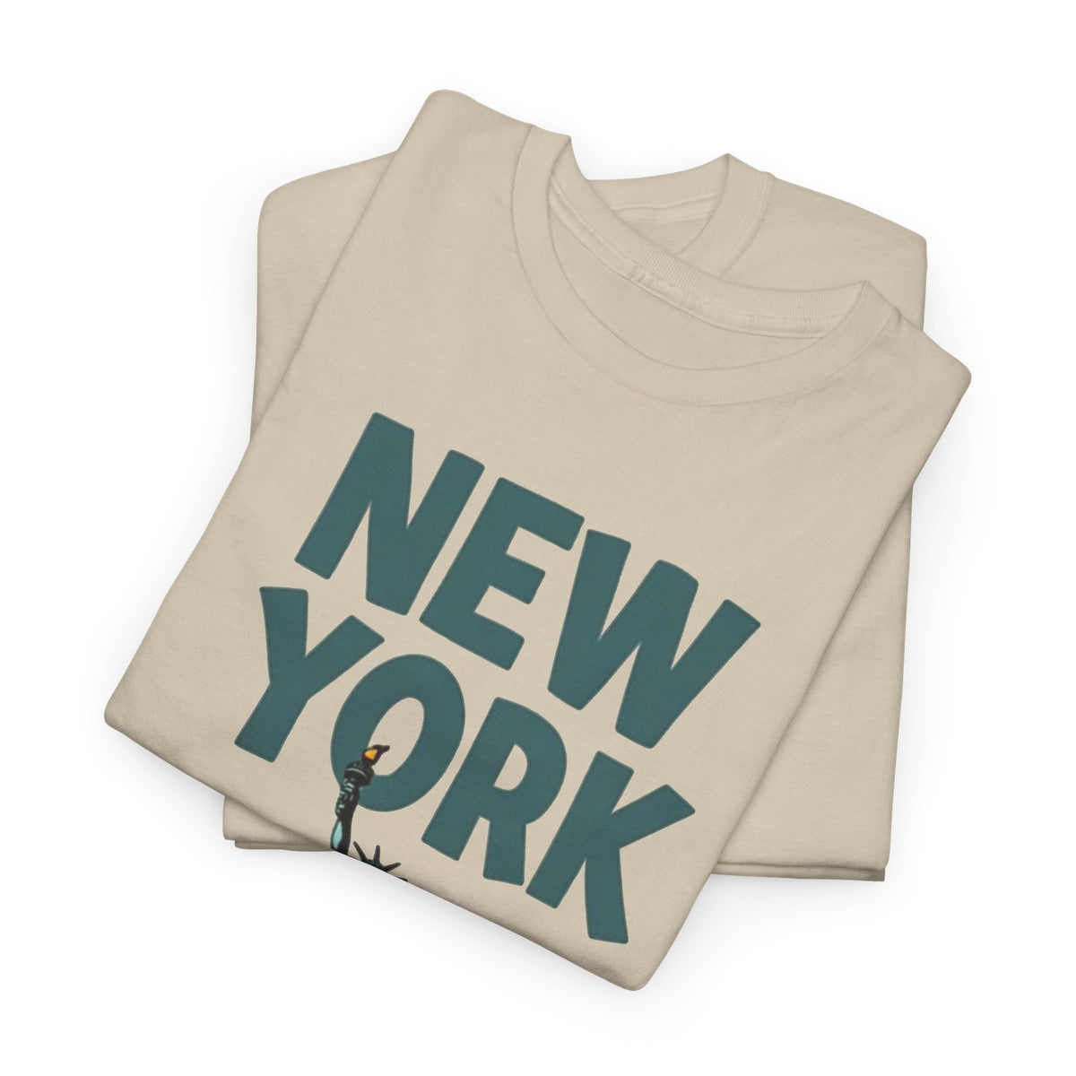 New York City Pizza Graphic T Shirt Men's Retro Heavy Cotton Tee