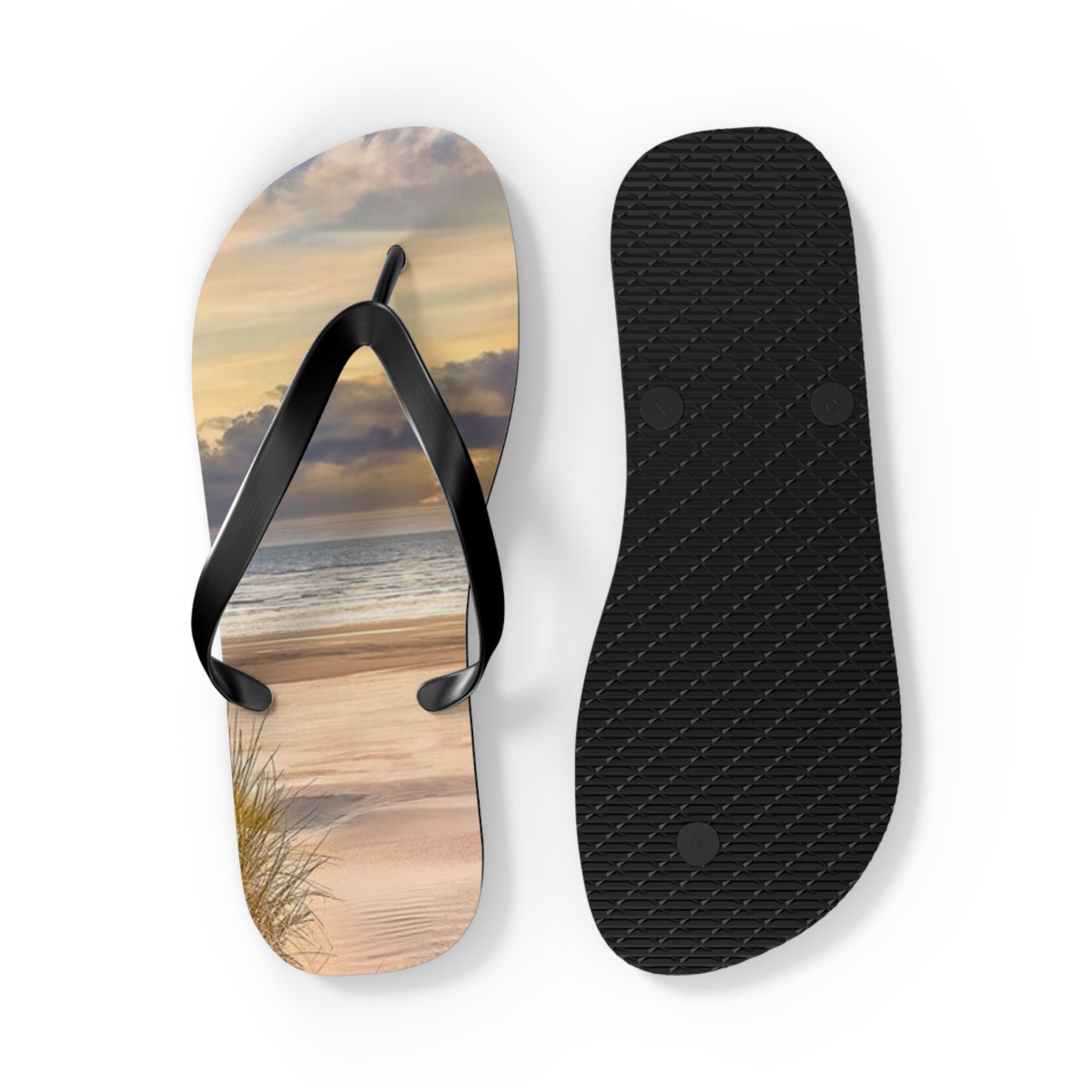 Beach Sunset Flip Flops, Sandals Slides, Summer Footwear, Brand New