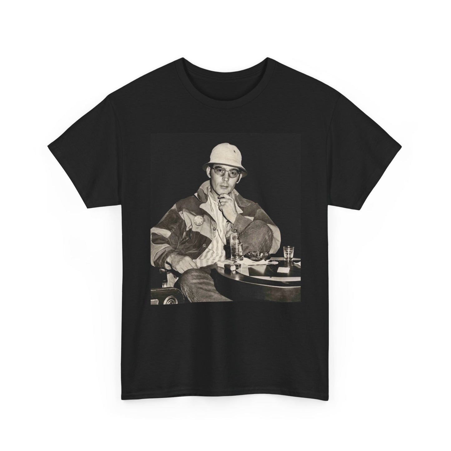 Hunter S Thompson Graphic T Shirt Vintage Unisex Heavy Cotton Tee