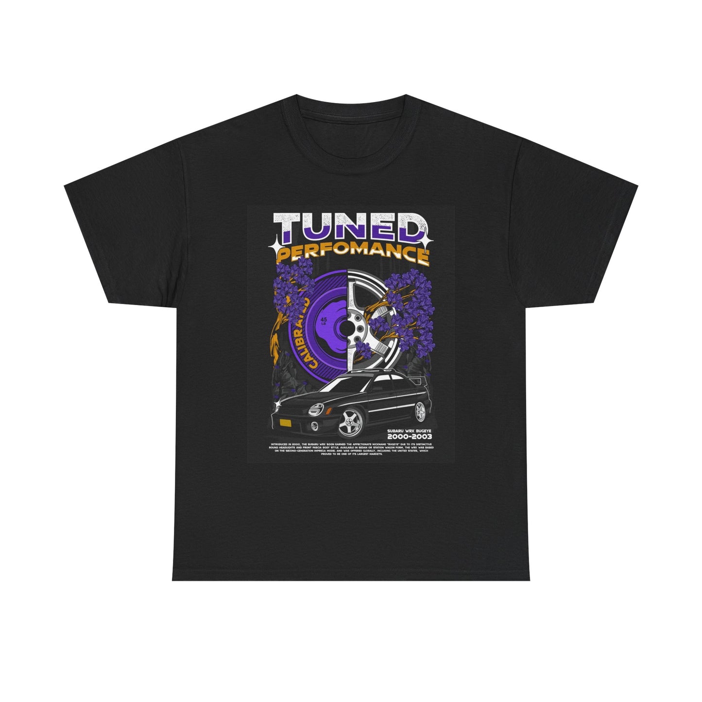 Tuned Subaru Performance Graphic T Shirt Unisex Heavy Cotton Tee Gift Vintage