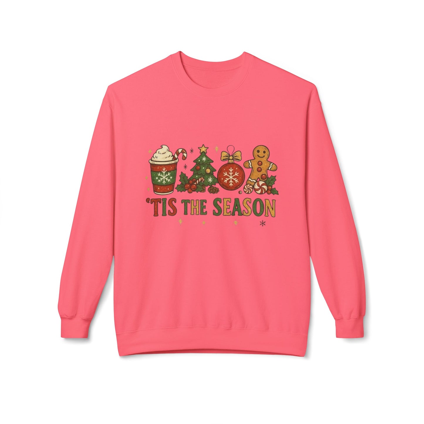 Tis The Season Christmas Sweater Holiday's NEW Unisex Fleece Crewneck Sweatshirt