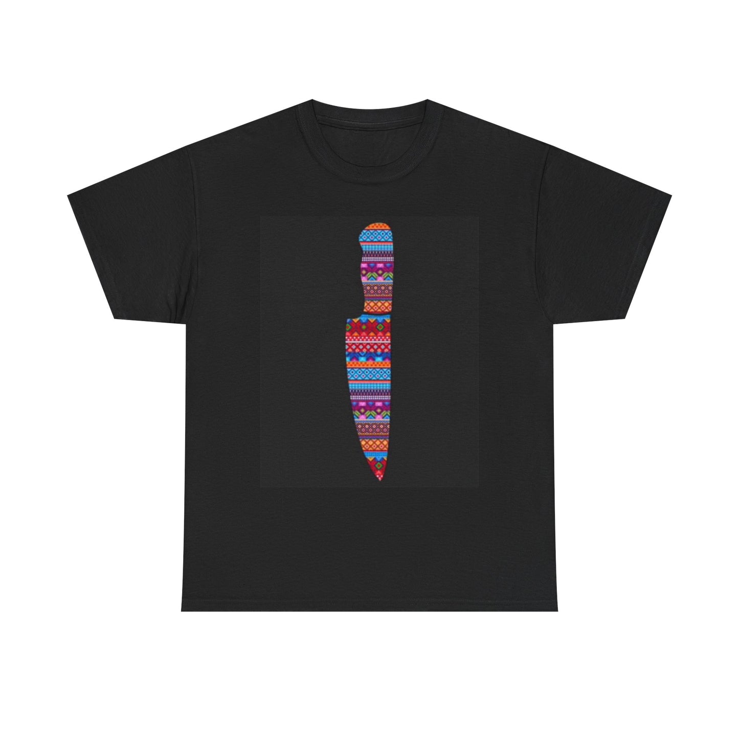 Day Of The Dead Chef Knife Graphic T Shirt Unisex Heavy Cotton Tee
