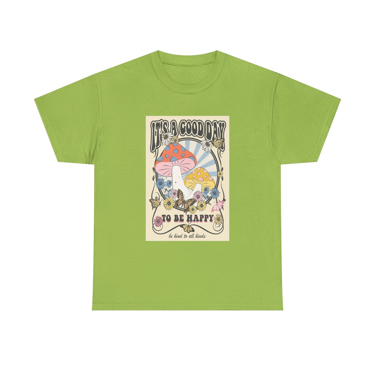 Trippy Mushroom Hunter Tshirt Mystical Graphic Vibe Unisex Its A Good Day
