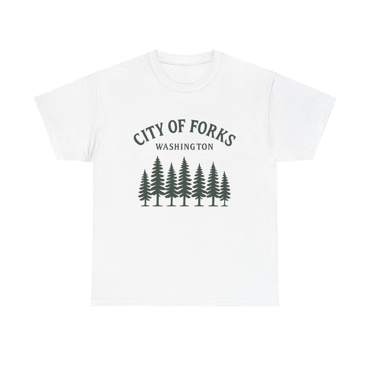 City Of Forks Washington Graphic T Shirt Unisex Heavy Cotton Tee