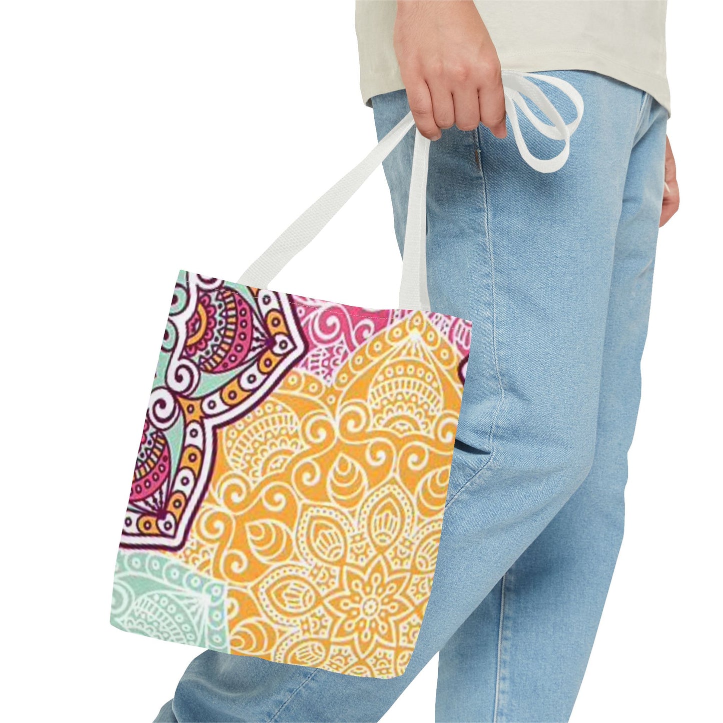 Yellow Multi Color BRAND NEW MODERN Tote Bag (AOP)