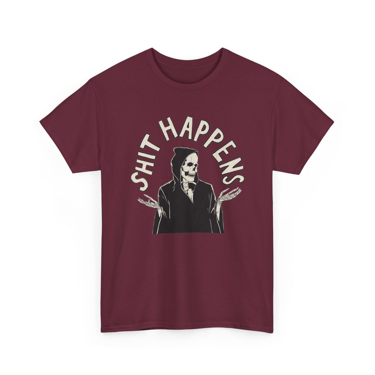 Things Happen Funny Graphic T Shirt NEW Unisex Heavy Cotton Tee