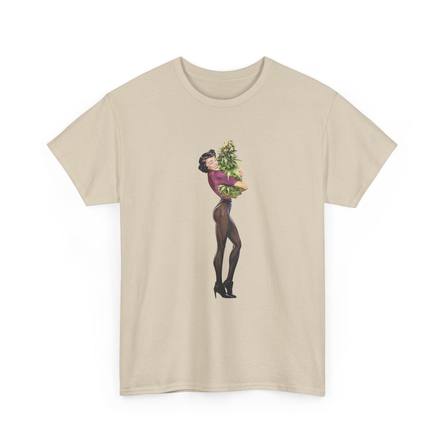 Weed Hugs Graphic T-Shirt Womens Comfy Cotton Tee NEW