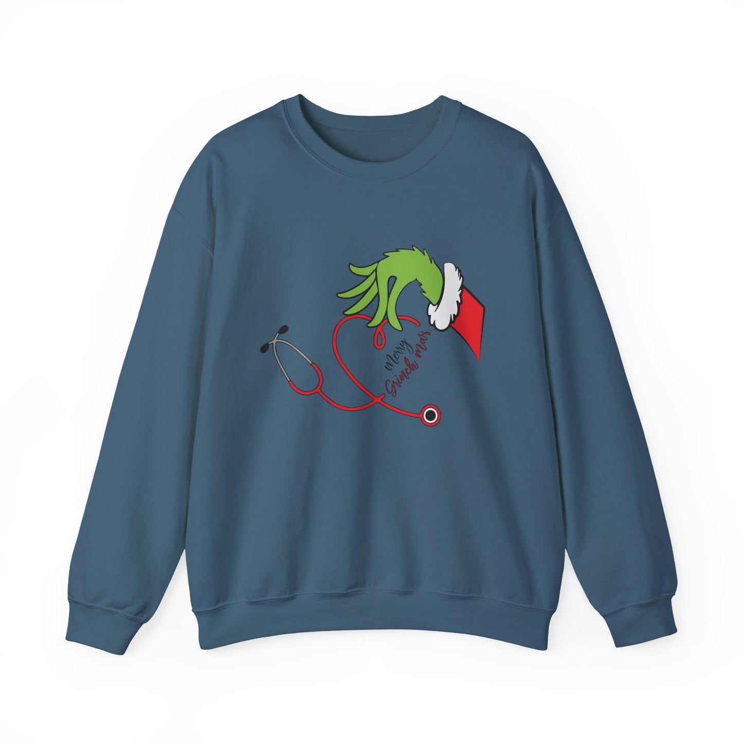 The Grinch Graphic Nurse Doctor Sweater NEW Heavy Blend™ Crewneck Sweatshirt