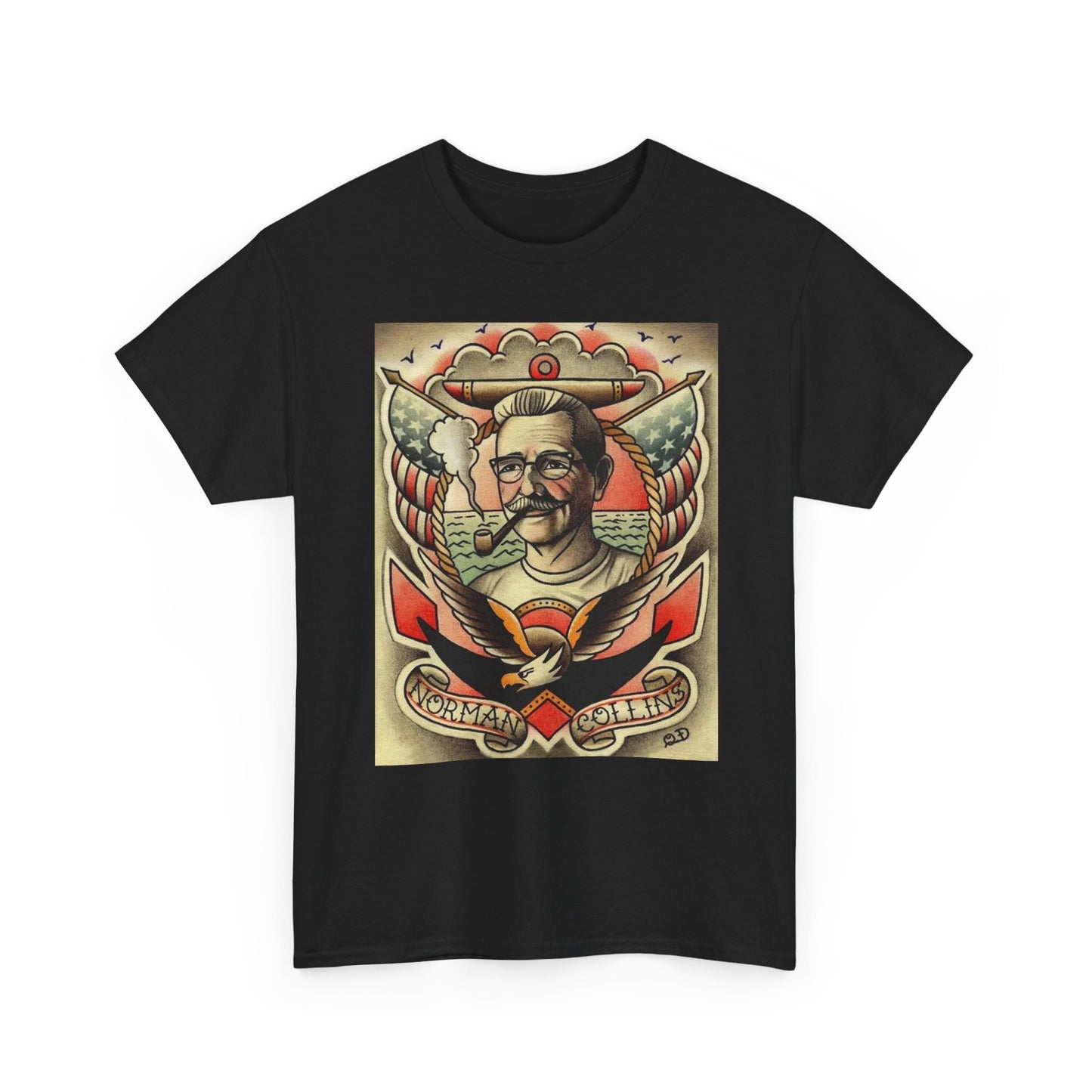 Sailor Jerry shirt tattoo art vintage navy sailor retro Unisex Heavy Cotton Tee