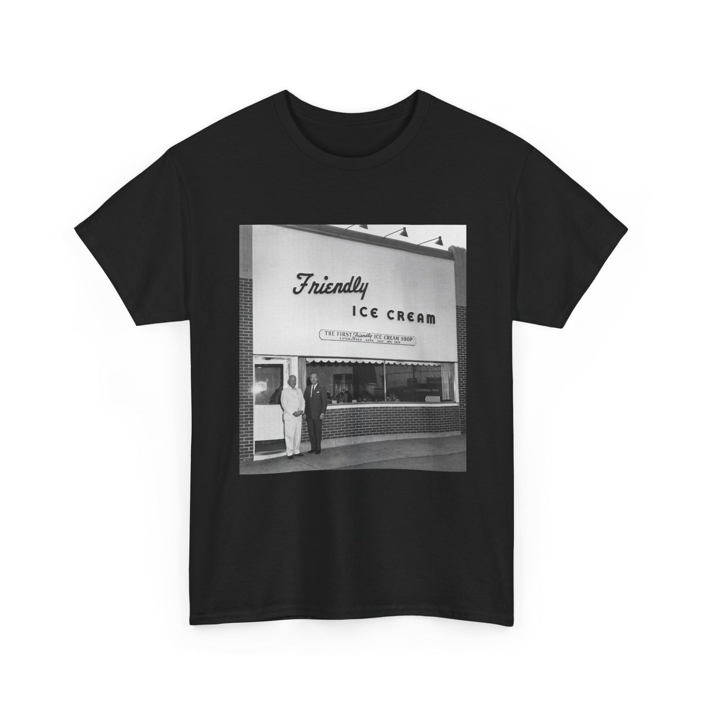 Friendly's Ice Cream Tshirt Vintage Logo New England Retro Unisex Heavy 56