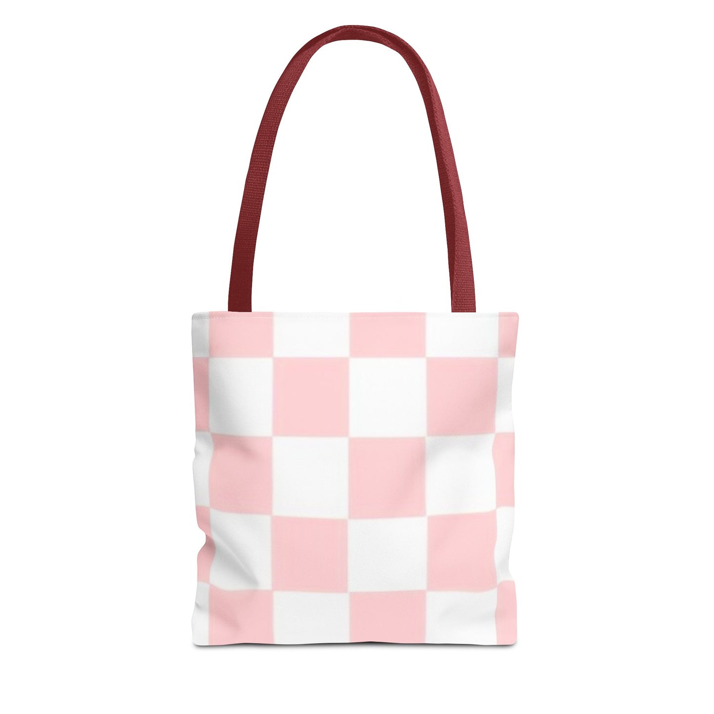 Pink Checkered All Over Print BRAND NEW Purse - Pocketbook - Travel Tote Bag