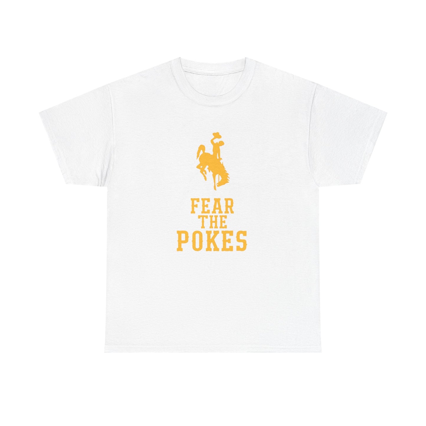 Fear The Poke Cowboy Horse Graphic T Shirt Unisex Heavy Cotton Tee GIFT