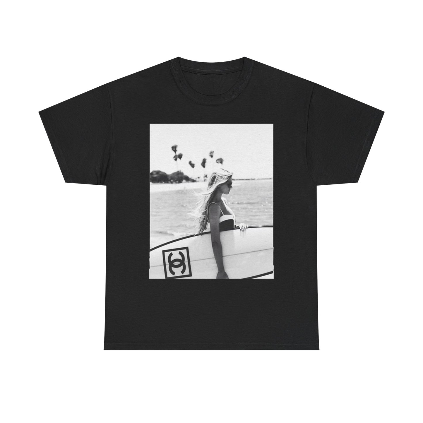 Vintage Surfing Poster T Shirt BRAND NEW Apparel Unisex Graphic Tee USA Chanel