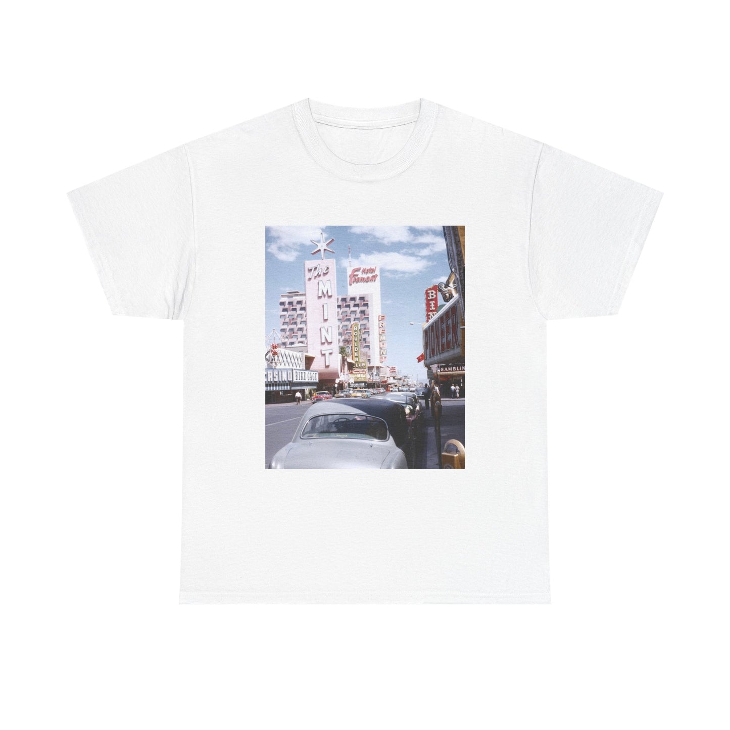 Old Las Vegas Tshirt Vintage Strip Retro Photo Nostalgia Unisex Heavy Casinos
