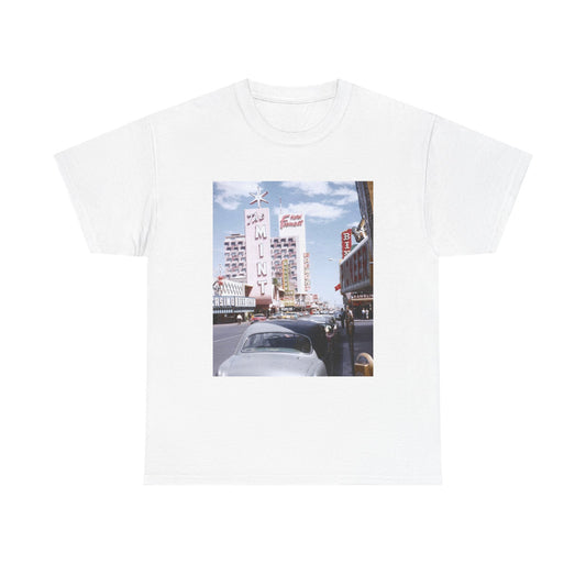 Old Las Vegas Tshirt Vintage Strip Retro Photo Nostalgia Unisex Heavy Casinos