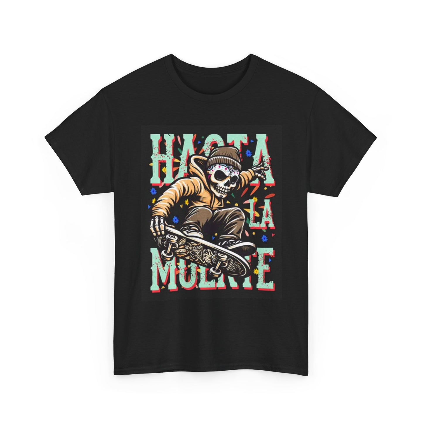 Day Of The Dead Graphic T Shirt Skateboarding Unisex Heavy Cotton Tee
