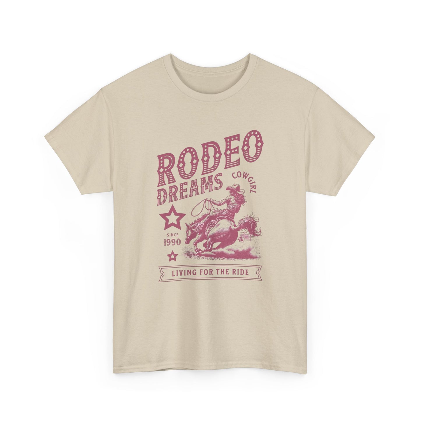 Cowgirl Rodeo Dreams Graphic T Shirt Unisex Heavy Cotton Tee