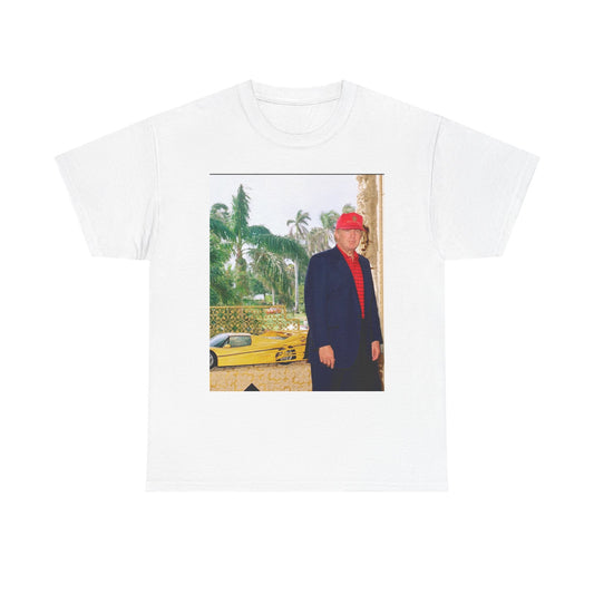 Trump graphic T Shirt Vintage Car poster Retro 90s Unisex Heavy Cotton Tee