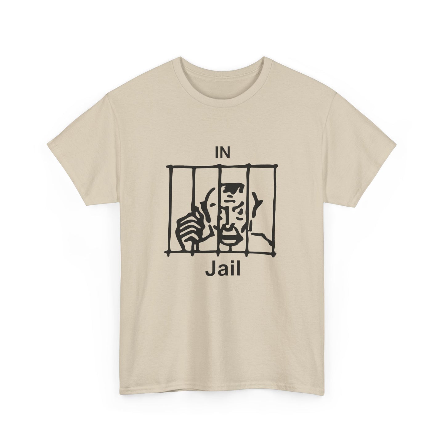 In Jail Graphic T Shirt NEW Unisex Heavy Cotton Tee