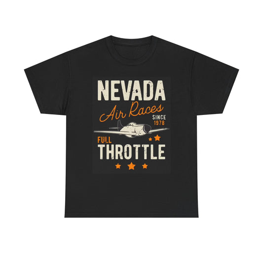 Nevada Air Races Shirt Graphic Airplane Vintage Show Unisex Heavy Cotton Tee