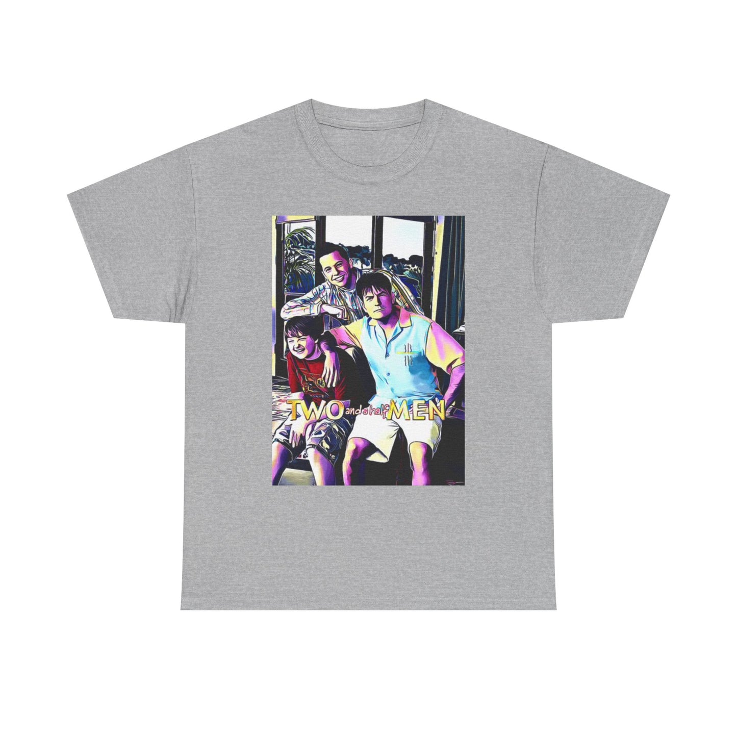 Two And A Half Men T Shirt BRAND NEW Apparel Unisex Heavy Cotton Tee
