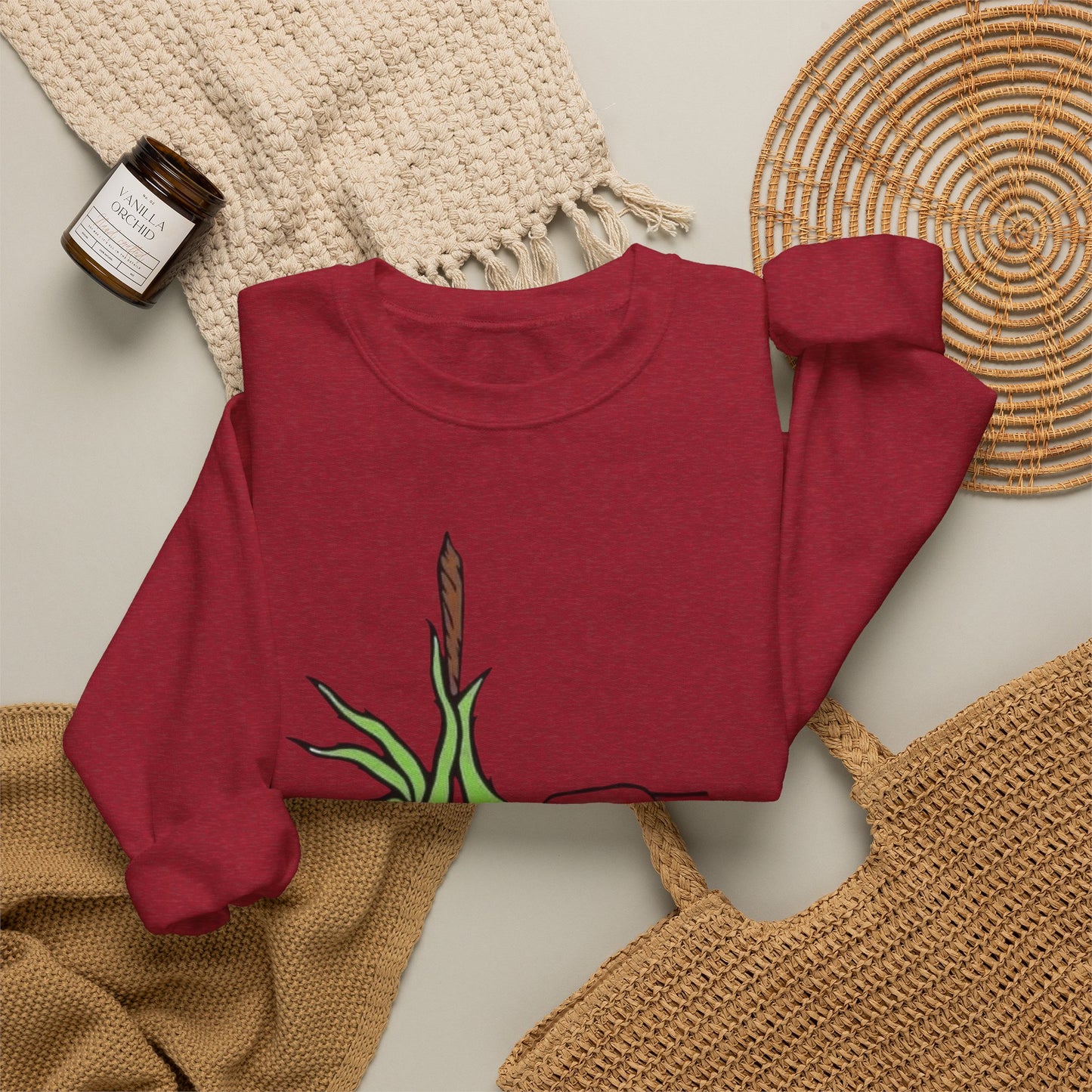 Merry Weedmas The Grinch Funny Sweater NEW Heavy Blend™ Crewneck Sweatshirt