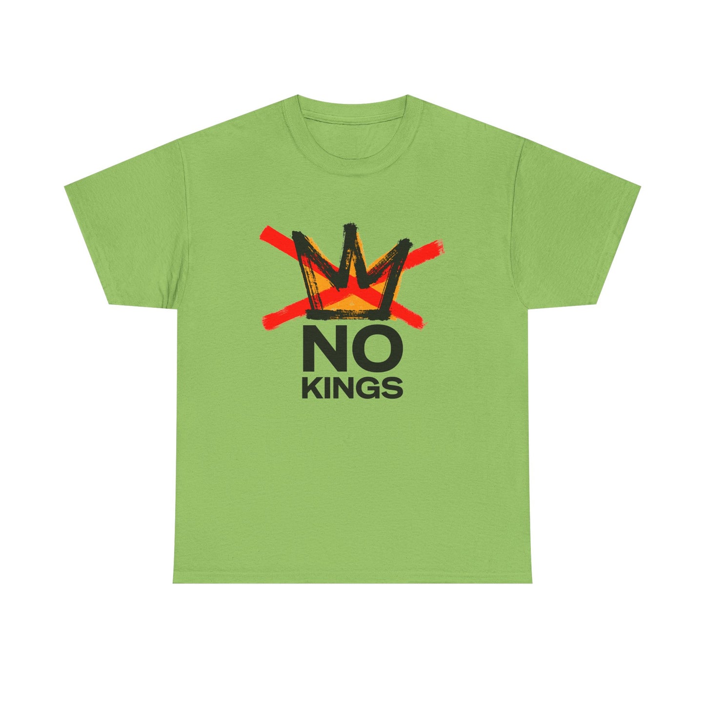 No Kings Graphic T Shirt Protest Resist BLM Support Unisex Heavy Cotton Tee