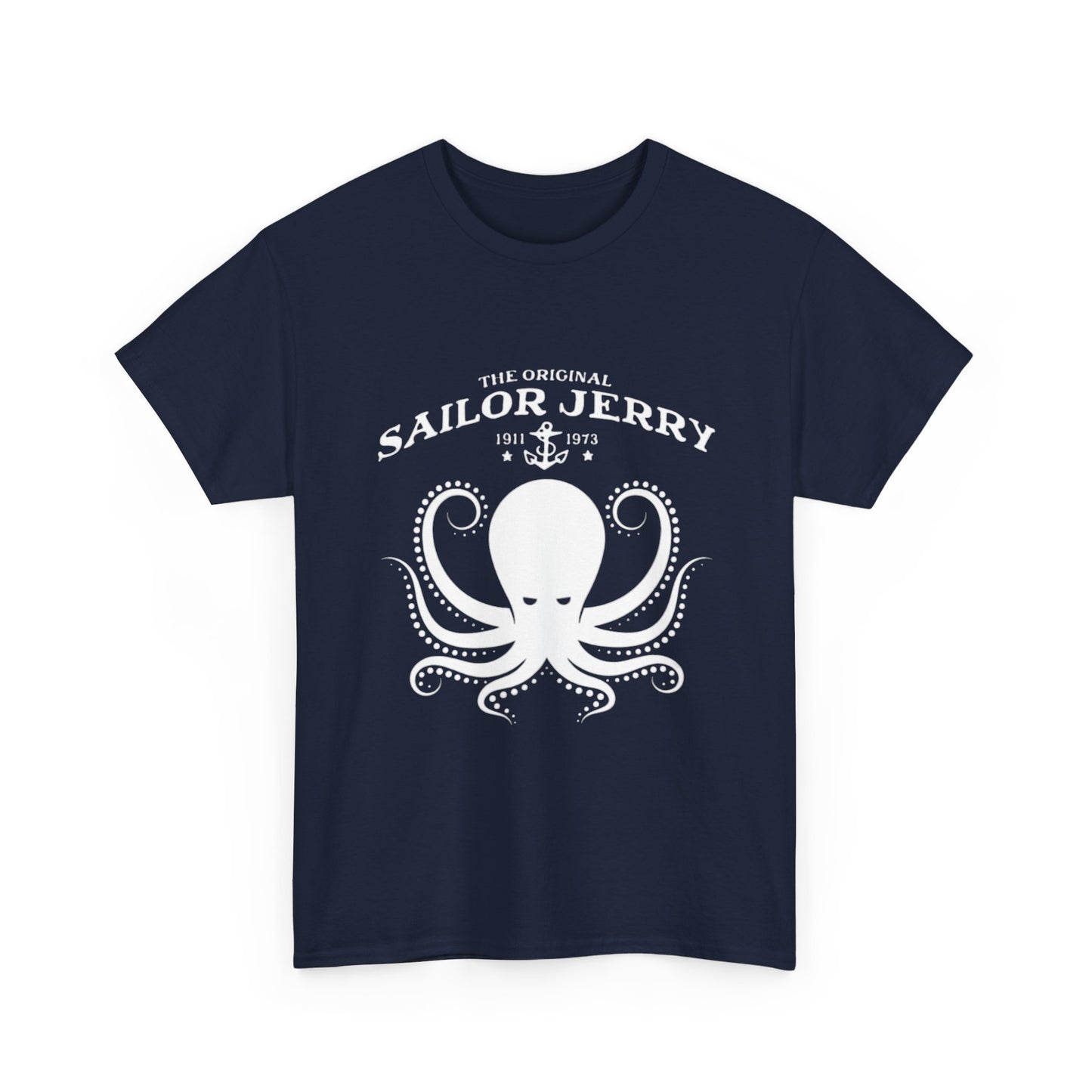 Sailor Jerry T-shirt vintage tattoo navy art retro Hawaii Heavy Cotton Tee