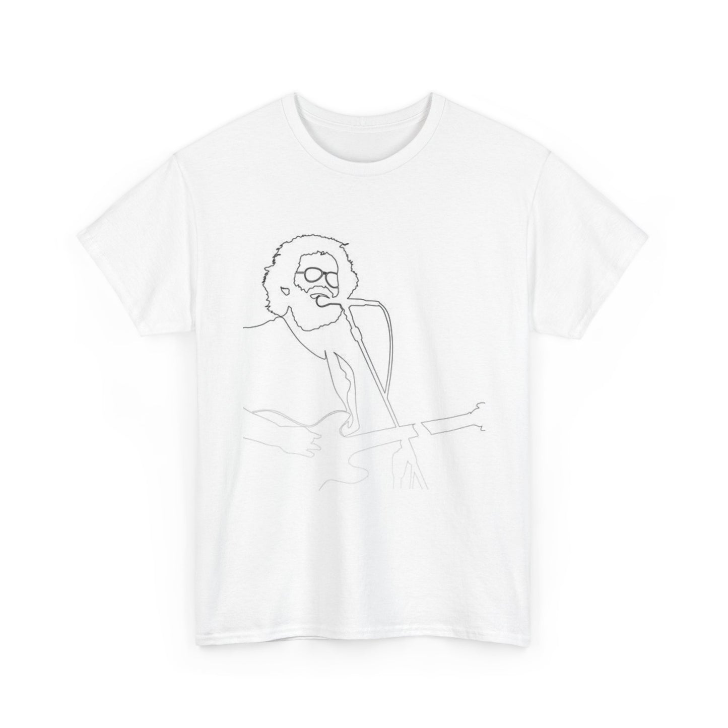 Jerry Garcia Graphic T Shirt Vintage Art Unisex Heavy Cotton Tee