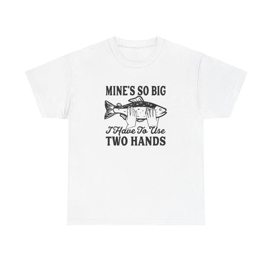 Funny Fishing Graphic T Shirt Big Jokes Humor Men's Heavy Cotton Tee