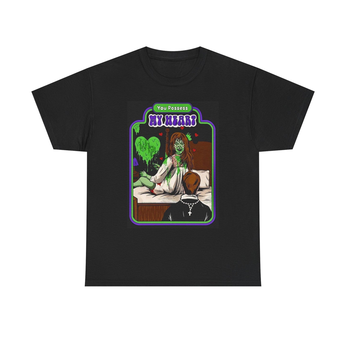 You Possess My Heart Graphic Exorcist Funny Shirt Unisex Heavy Cotton Tee