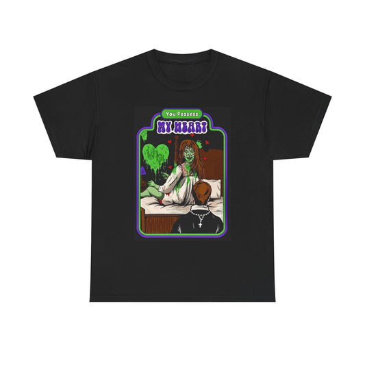 You Possess My Heart Graphic Exorcist Funny Shirt Unisex Heavy Cotton Tee