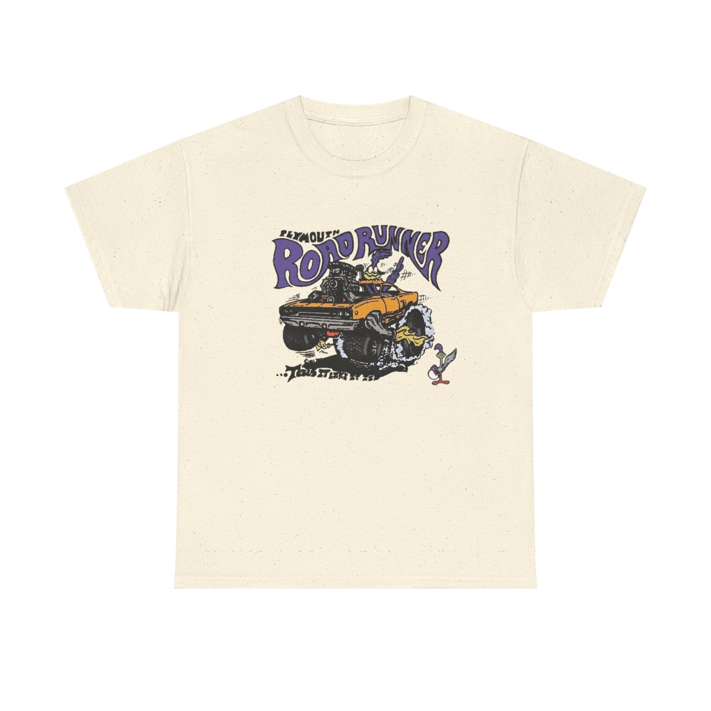 Vintage Roadrunner HEMI Muscle Graphic T Shirt NEW Unisex Heavy Cotton Tee