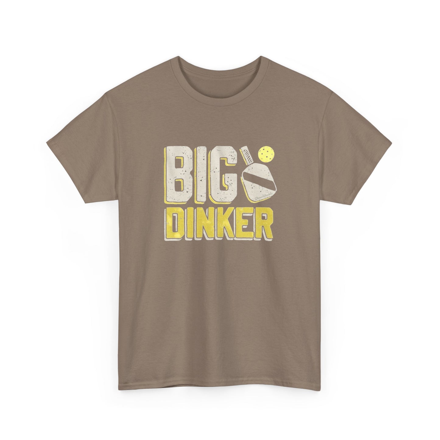 Big Dinker Pickle Ball Graphic T Shirt NEW Unisex Heavy Cotton Tee