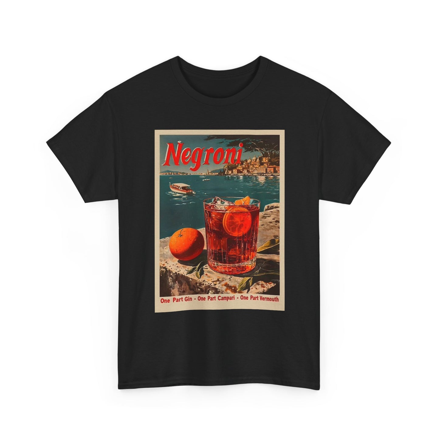 Negroni Poster Bar T Shirt BRAND NEW Apparel Unisex Graphic Tee USA