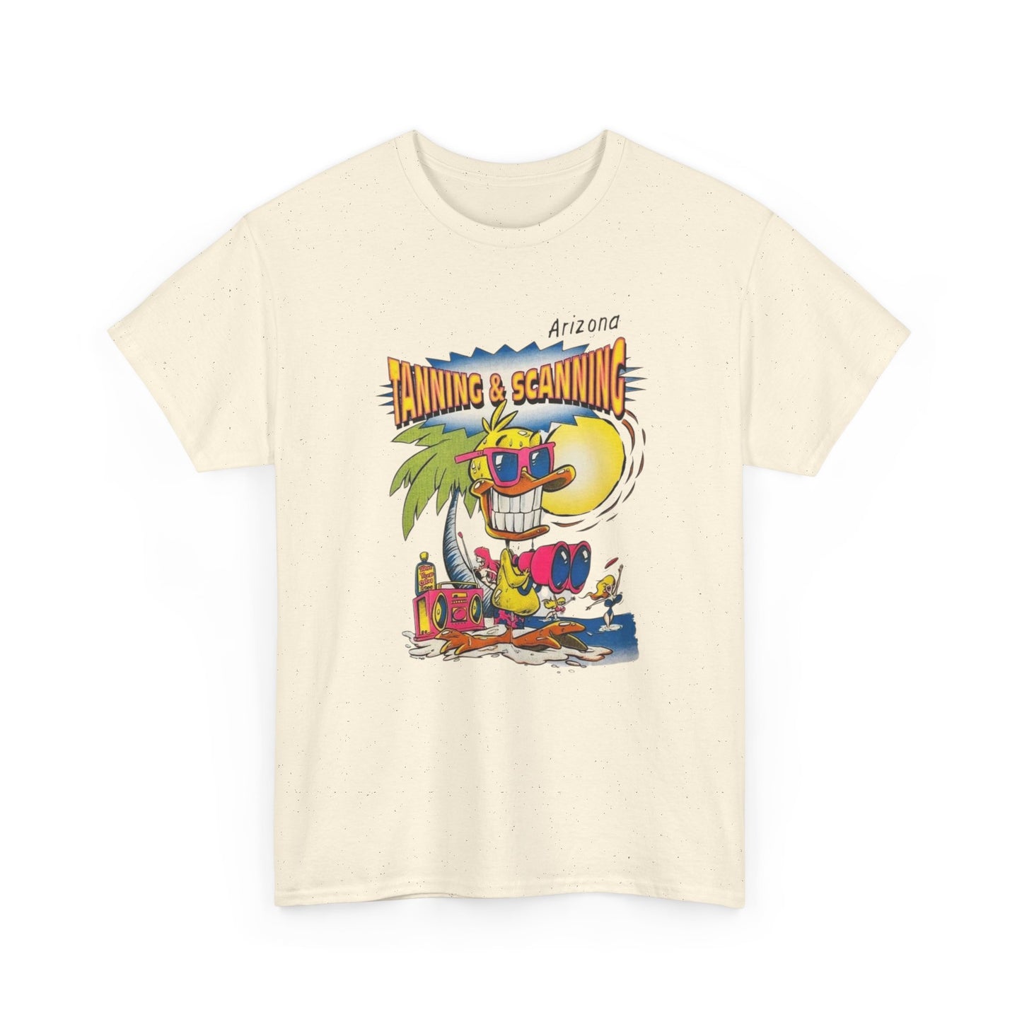 Tanning And Scanning Arizona Graphic T Shirt Unisex Heavy Cotton Tee NEW Gift