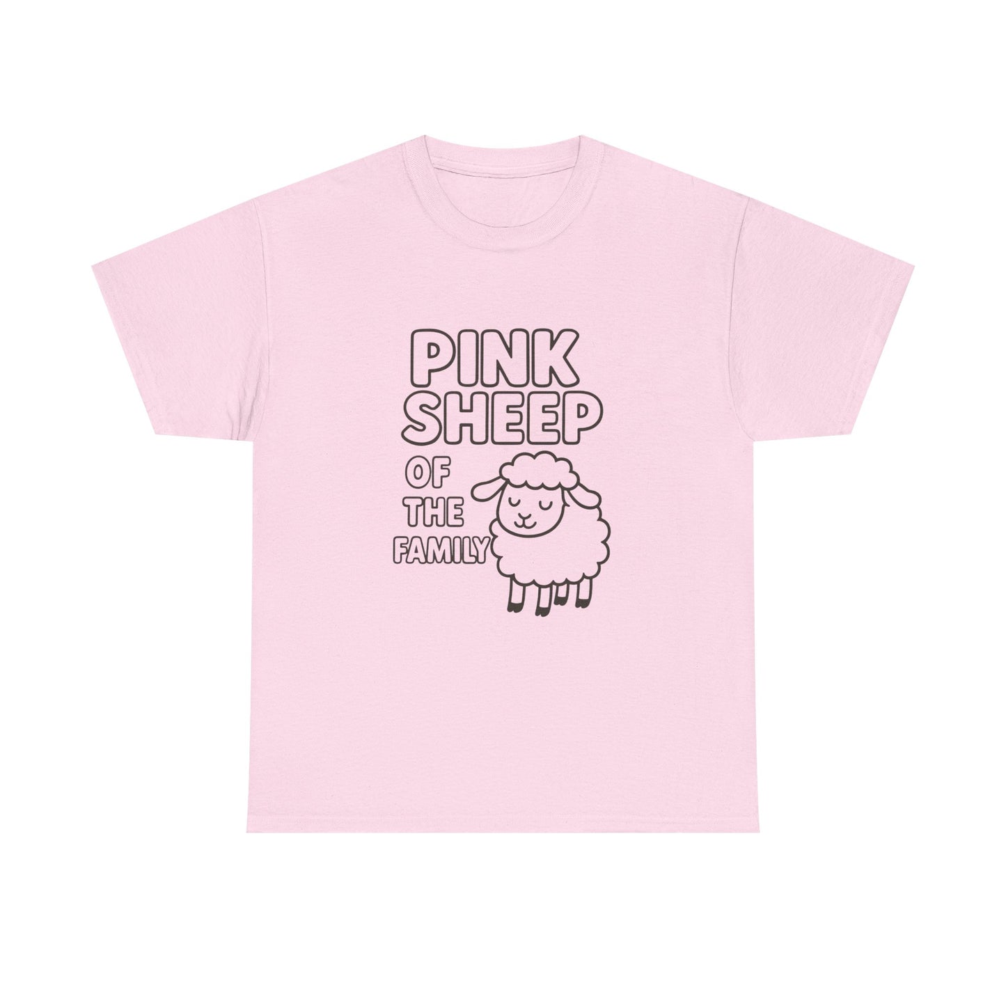 Pink Sheep Of The Family Graphic T Shirt NEW ADULT Heavy Cotton Tee