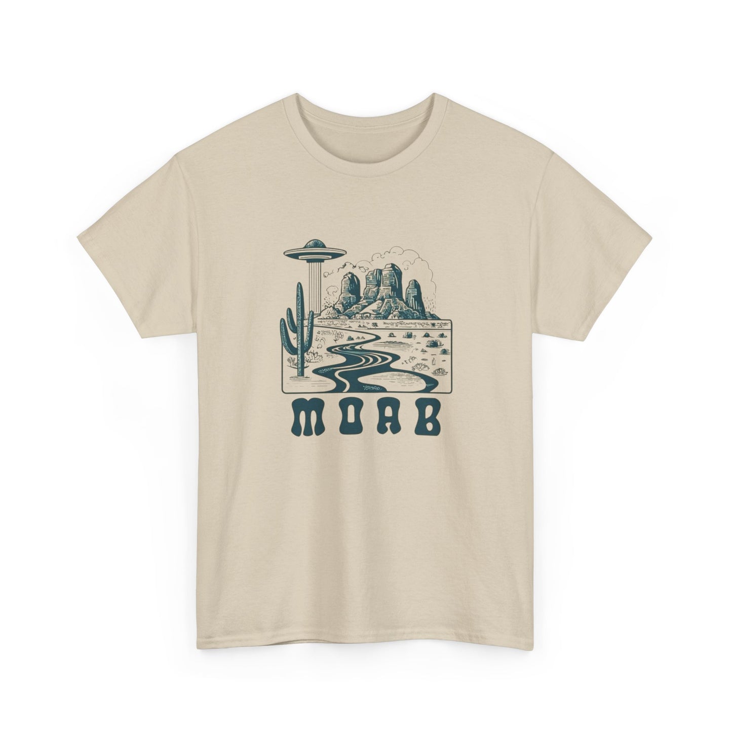 MOAB Outdoors Camping Western Graphic T Shirt Unisex Heavy Cotton Tee