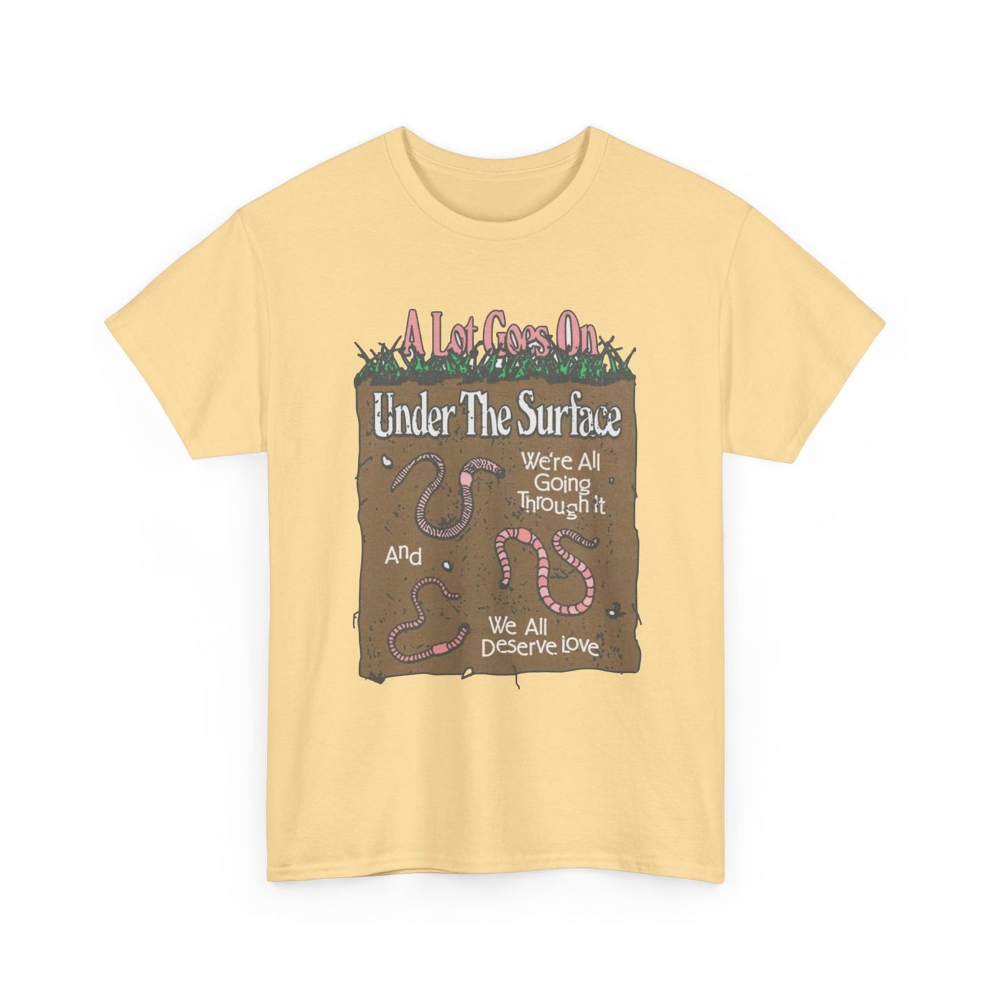 Under The Surface Graphic T-Shirt Gift NEW Unisex Heavy Cotton Tee