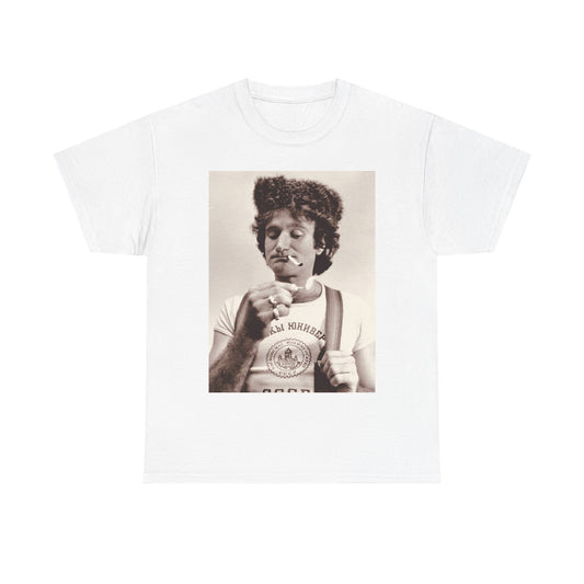 Robin williams T-shirt vintage comedy store California Unisex Heavy Cotton Tee
