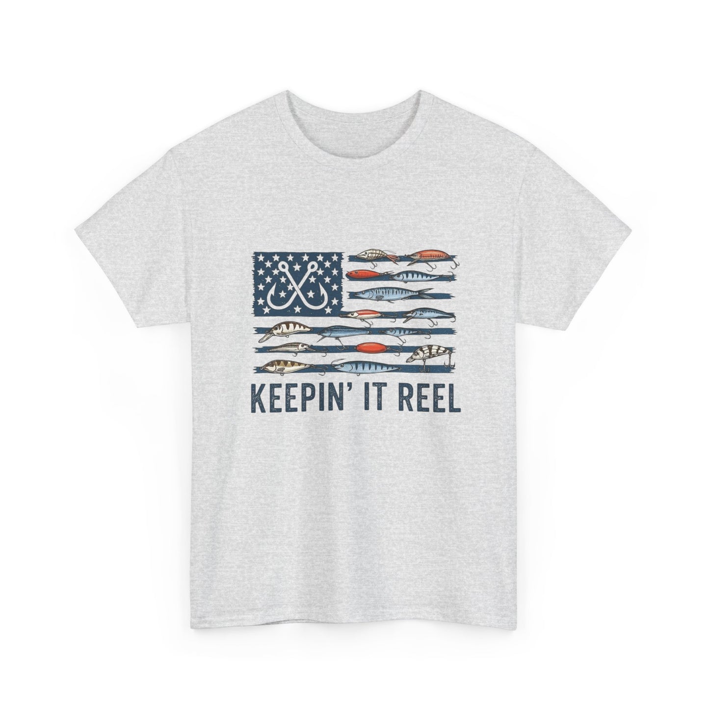 Keeping It Reel Fishing Graphic T Shirt Unisex Heavy Cotton Tee Gift