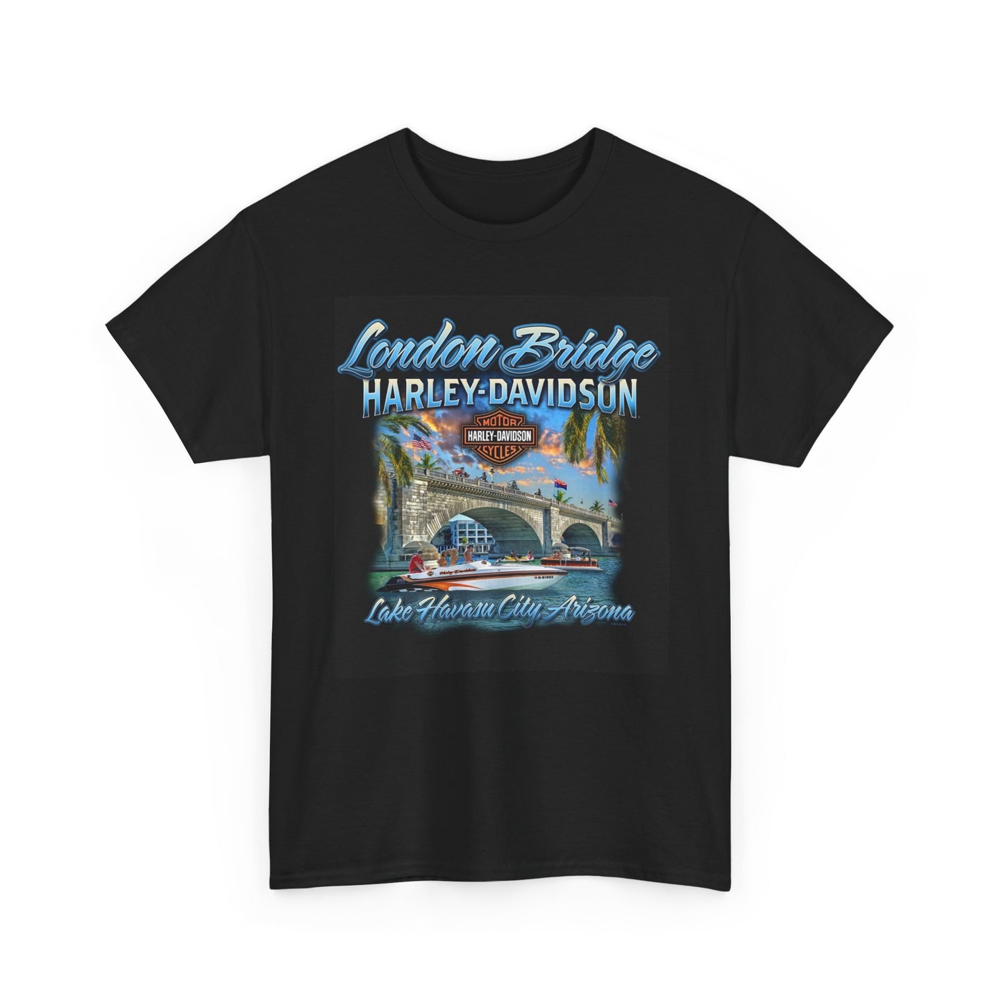 Arizona Harley Davidson Graphic T Shirt Vintage Unisex Heavy Cotton Tee