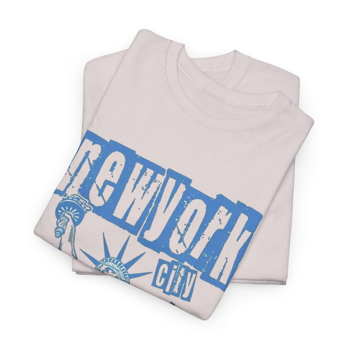 New York Retro Classic Graphic T Shirt Men's Liberty  Heavy Cotton Tee