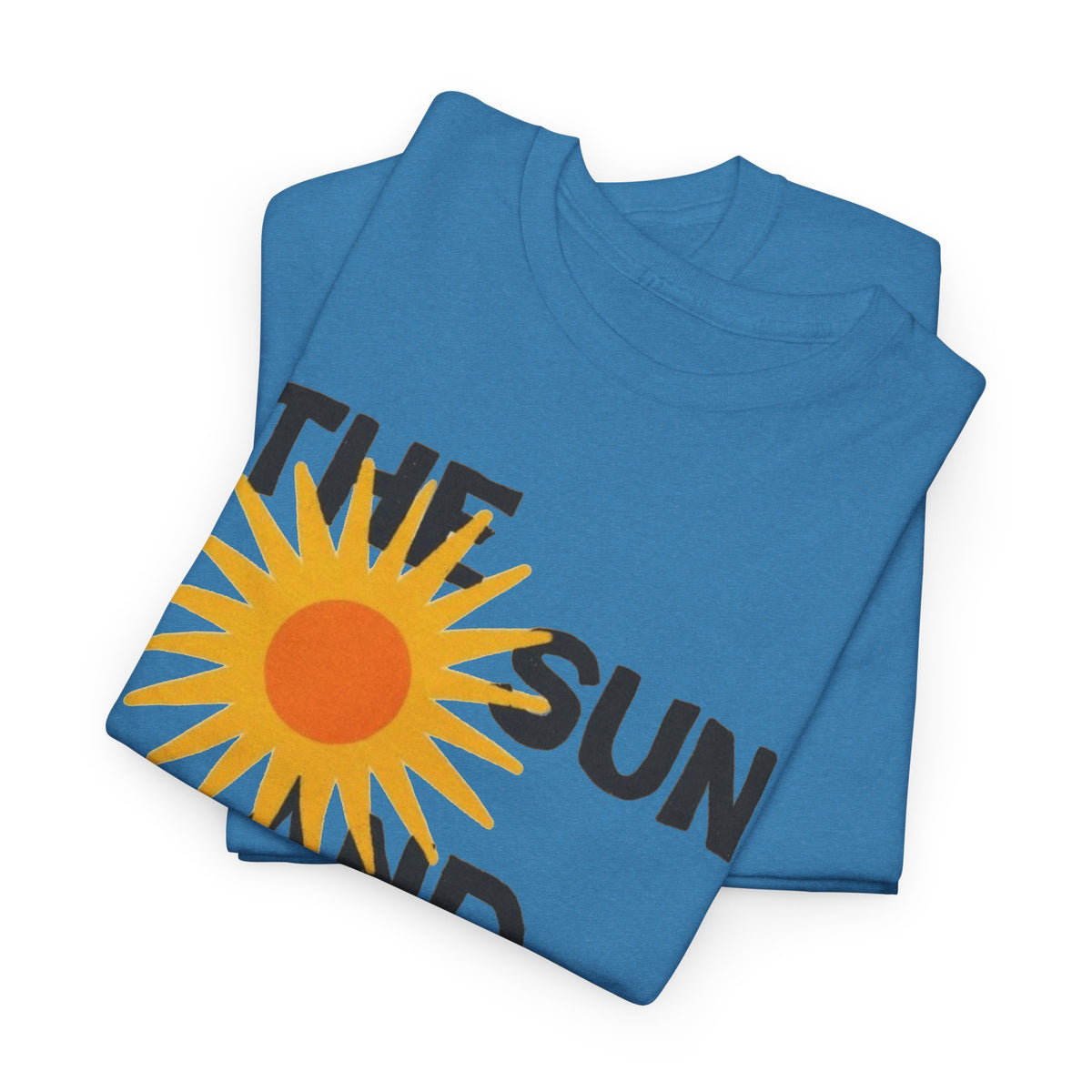The Sun And The Sea Graphic T Shirt Retro Men's Heavy Cotton Tee