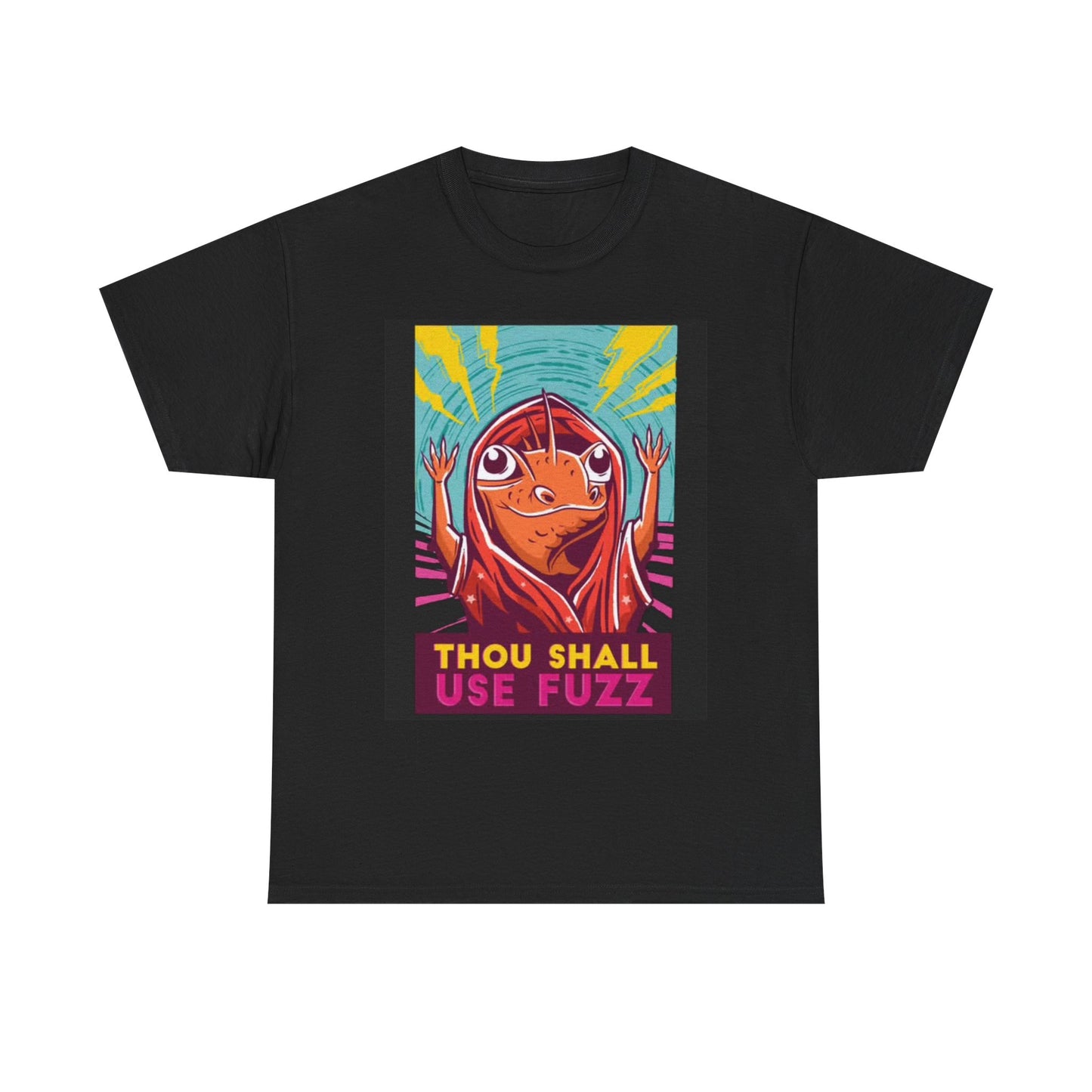 Thou Shall not use Fuzz Tshirt Funny toad mushroom trip Unisex Heavy Cotton Tee