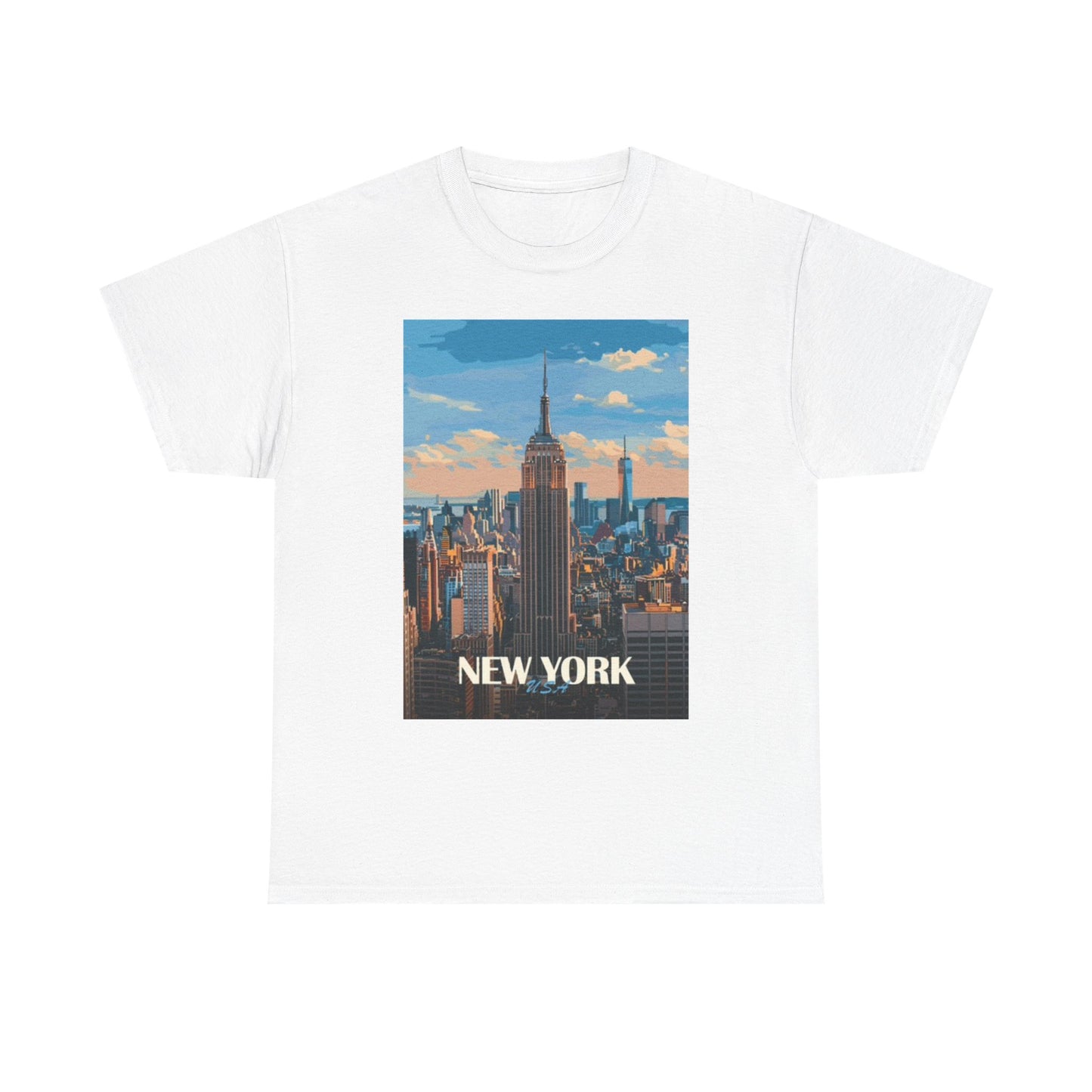 New York Graphic T Shirt BRAND NEW Apparel Unisex Heavy Cotton Tee